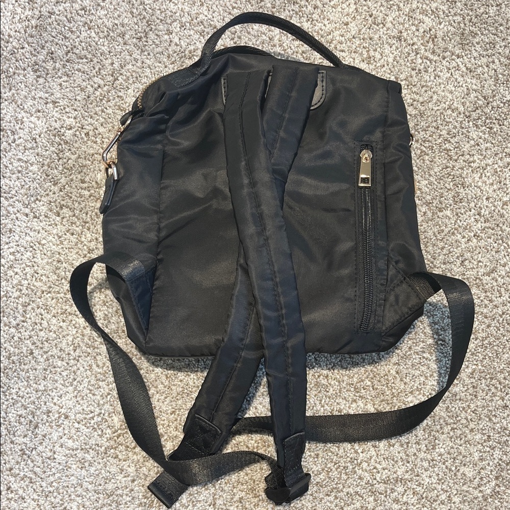 Stylish Black Mini Backpack for Women - Picture 3 of 5